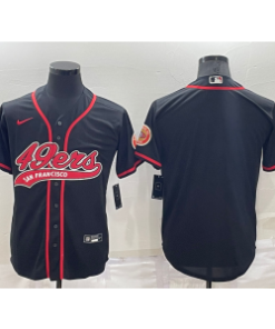 Nike 49ers Blank Navy Baseball Men Stitched Jersey