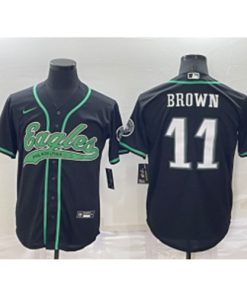 Nike Eagles 11 A. J. Brown Black Vapor Baseball Limited Men Jersey