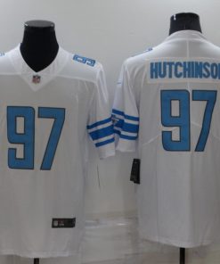 Nike Lions 97 Aidan Hutchinson White 2022 NFL Draft Vapor Untouchable Limited Men Jersey