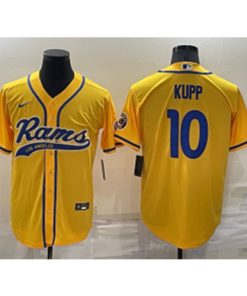 Nike Rams 10 Kupp Yellow Vapor Baseball Limited Men Jersey