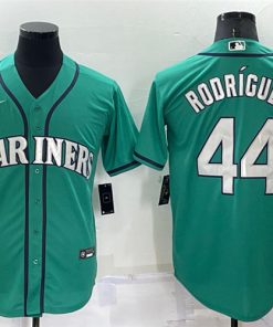 MLB Mariners 44 Julio Rodríguez Green Nike Cool Base Men Jersey