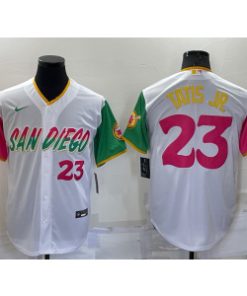 MLB Padres 23 Fernando Tatis Jr. White 2021 City Connect Cool Base Men Jersey1