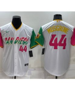 MLB Padres 44 Joe Musgrove White 2021 City Connect Cool Base Men Jersey