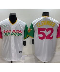 MLB Padres 52 Clevinger White 2021 City Connect Nike Cool Base Men Jersey