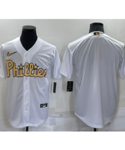 MLB Phillies Blank White 2022 All-Star Cool Base Men Jersey