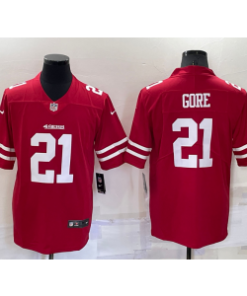 Men's San Francisco 49ers #21 Frank Gore Red Vapor Untouchable Limited Stitched Jersey