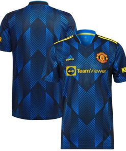 Men's Manchester United Blue Soccer Club Jersey