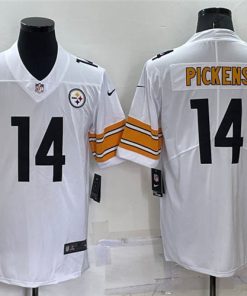 Men's Pittsburgh Steelers #14 George Pickens White Vapor Untouchable Limited Stitched Jersey