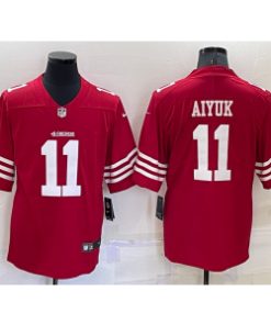 Nike 49ers 11 Brandon Aiyuk Red 2022 New Vapor Untouchable Limited Men Jersey