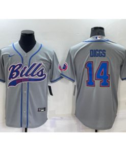 Nike Bills 14 Diggs Grey Vapor Baseball Limited Men Jersey