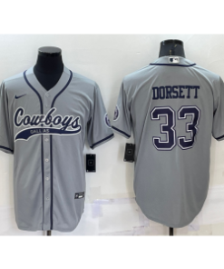 Nike Cowboys 33 Tony Dorsett Grey Vapor Baseball Limited Men Jersey