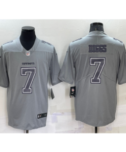 Nike Cowboys 7 Trevon Diggs 2022 New Grey Vapor Limited Men Jersey