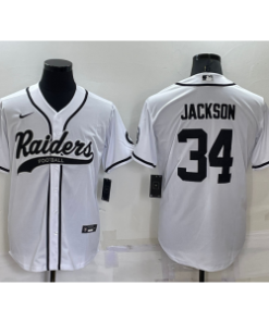 Nike Raiders 34 Bo Jackson Vapor Baseball Limited Men Jersey