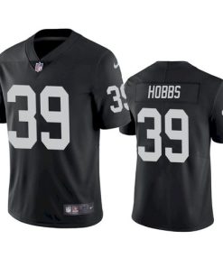 Men's Las Vegas Raiders #39 Nate Hobbs Black Vapor Limited Jersey