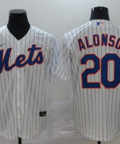 Men's New York Mets #20 Pete Alonso White Cool Base Stitched MLB Jersey