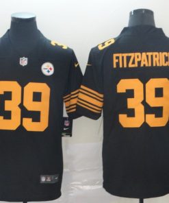 Men's Pittsburgh Steelers #39 Minkah Fitzpatrick Black Color Rush Limited Stitched NFL Jersey