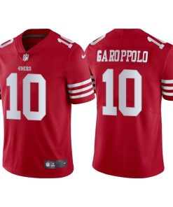 Men's San Francisco 49ers #10 Jimmy Garoppolo 2022 New Red Vapor Untouchable Stitched Jersey