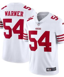 Men's San Francisco 49ers #54 Fred Warner 2022 New White Vapor Untouchable Stitched Jersey