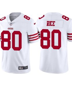 Men's San Francisco 49ers #80 Jerry Rice 2022 New White Vapor Untouchable Stitched Jersey