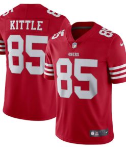Men's San Francisco 49ers #85 George Kittle 2022 New Scarlet Vapor Untouchable Limited Stitched Football Jersey