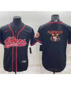 Nike 49ers Blank Black Vapor Baseball Logo Limited Men Jersey
