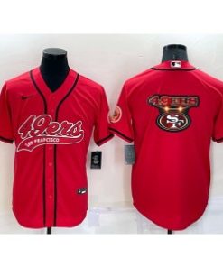 Nike 49ers Blank Red Vapor Baseball Logo Limited Men Jersey