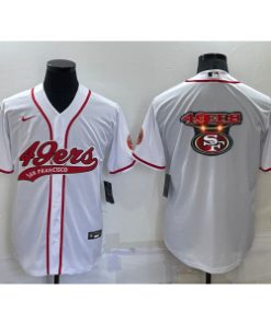 Nike 49ers Blank White Vapor Baseball Logo Limited Men Jersey
