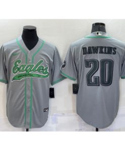 Nike Eagles 20 Brian Dawkins Grey Vapor Baseball Limited Men Jersey