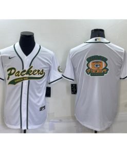 Nike Packers Blank White Vapor Baseball Logo Limited Men Jersey