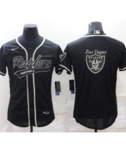 Nike Raiders Blank Black Vapor Baseball Logo Limited Men Jersey