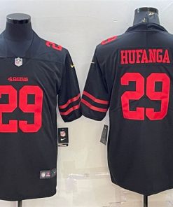Men's San Francisco 49ers #29 Talanoa Hufanga Black Vapor Untouchable Stitched Football Jersey