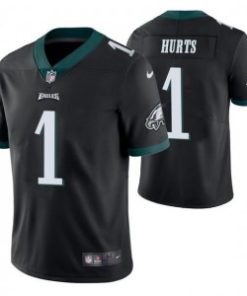 Men's Eagles 2022 #1 Jalen Hurts Black Vapor Untouchable Limited Stitched NFL Jersey