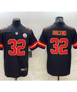 Nike Chiefs 32 Nick Bolton Black Vapor Untouchable Limited Men Jersey