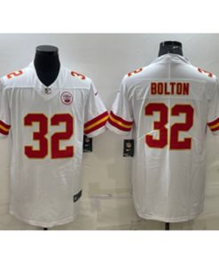 Nike Chiefs 32 Nick Bolton White Vapor Untouchable Limited Men Jersey
