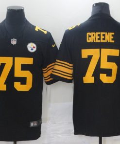 Nike Steelers #75 Joe Greene Black Men's Stitched NFL Limited Rush Jersey