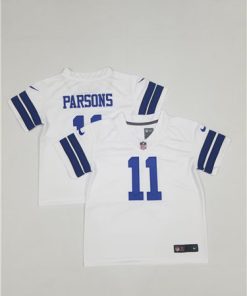 Toddlers Dallas Cowboys #11 Micah Parsons White Stitched Jersey