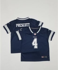 Toddlers Dallas Cowboys #4 Dak Prescott Navy Blue Stitched NFL Vapor Untouchable Limited Jersey