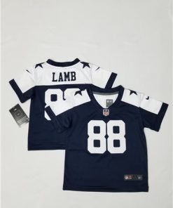 Toddlers Dallas Cowboys #88 CeeDee Lamb Navy Blue Thanksgiving Stitched NFL Vapor Untouchable Limited Jersey