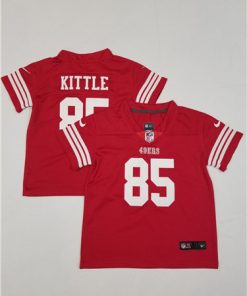 Toddlers San Francisco 49ers 2022 #85 George Kittle Red New Scarlet Vapor Untouchable Limited Stitched Football Jersey