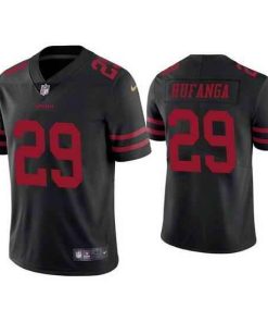 Women's NFL San Francisco 49ers #29 Talanoa Hufanga Black Vapor Untouchable Limited Stitched Jersey(Run Small)