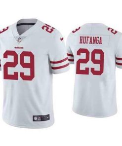 Women's NFL San Francisco 49ers #29 Talanoa Hufanga White Vapor Untouchable Limited Stitched Jersey(Run Small)