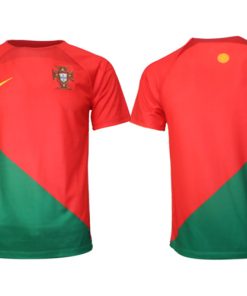 2022 Portugal Home Soccer Youth Jersey