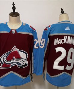 Avalanche 29 Nathan MacKinnon Burgundy Adidas Jersey