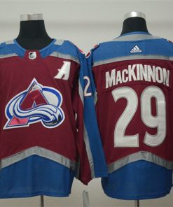 Avalanche 29 Nathan MacKinnon Burgundy With A Patch Adidas Jersey