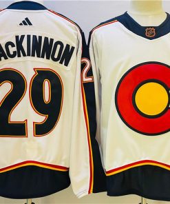 Avalanche 29 Nathan MacKinnon White Reverse Retro Adidas Jersey
