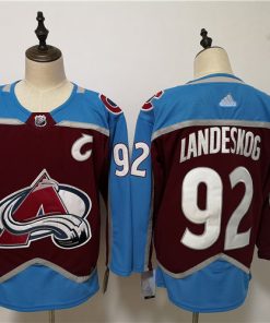 Avalanche 92 Gabriel Landeskog Burgundy Adidas Jersey