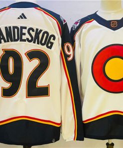 Avalanche 92 Gabriel Landeskog White Reverse Retro Adidas Jersey
