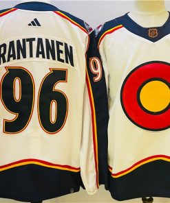 Avalanche 96 Mikko Rantanen White Adidas Jersey