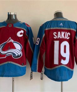 Men's Colorado Avalanche #19 Joe Sakic Burgundy Stitched Jersey