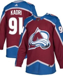 Men's Colorado Avalanche #91 Nazem Kadri Burgundy Stitched Jersey